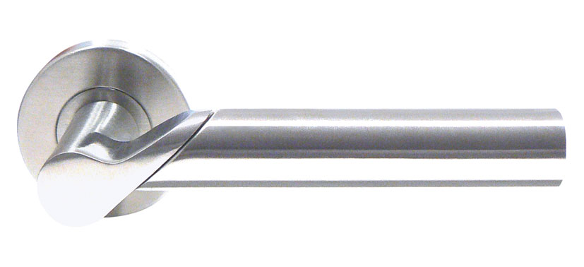 Pesaro Lever Door Handle Set (stainless steel)